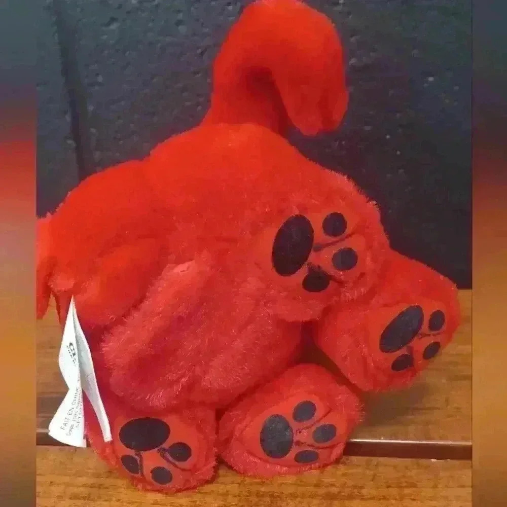 Vintage Clifford the Big Red Dog Ears Moving & Barking Plush Animal - Picture 7 of 11